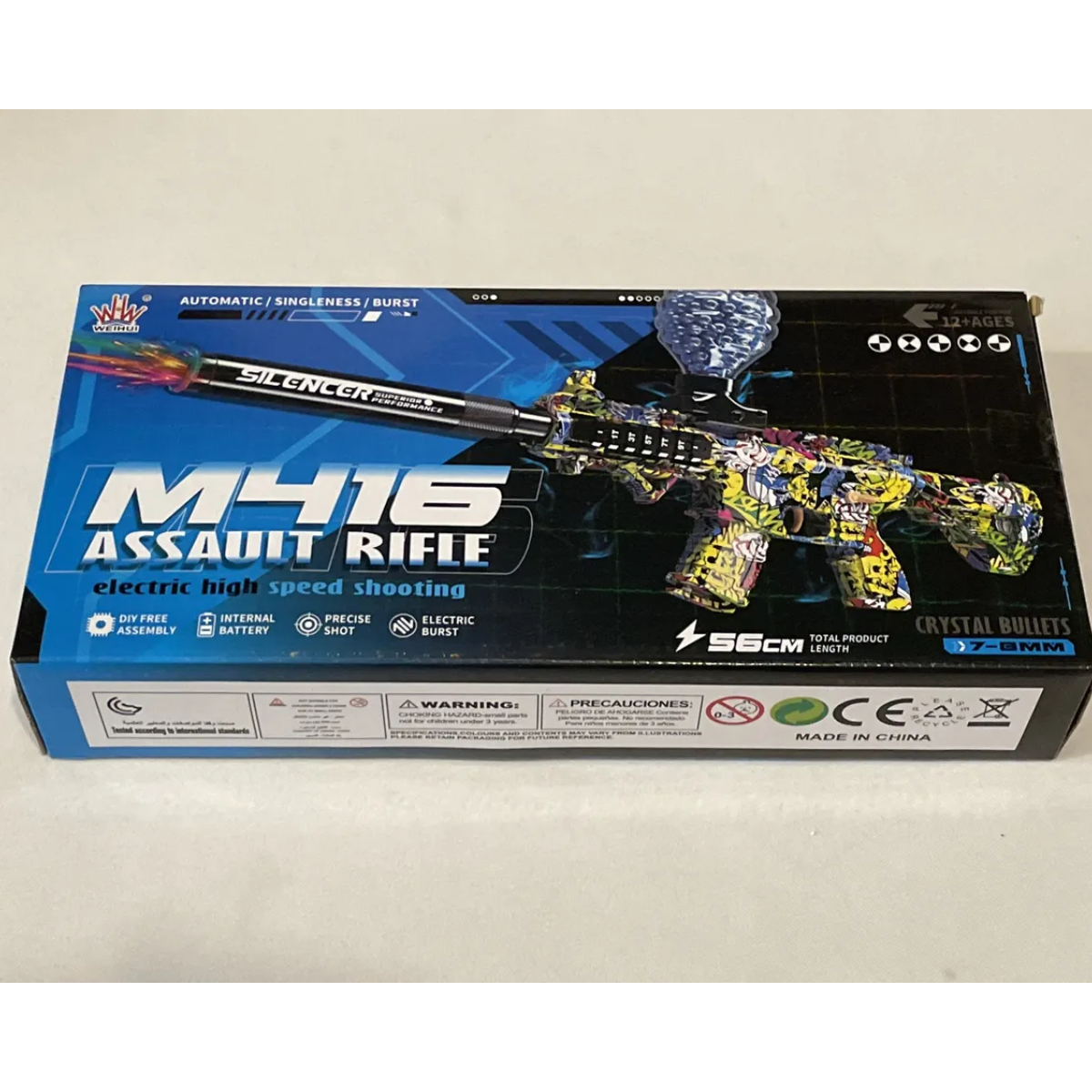 Pistola Hidrogel M416 De Luz Y Humo